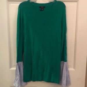 Womens Halogen green golf long sleeve sweater NWT Medium